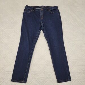 Ava & Viv Women's Skinny Jeans - Dark Blue